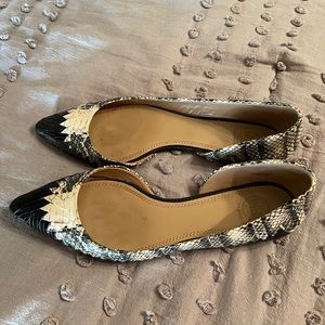 Tory Burch cream and black shoes